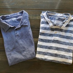 Mens Set of 2 Old Navy Soft Striped Polos